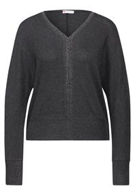 Shirt mit Glitzer-Details anthracite melange