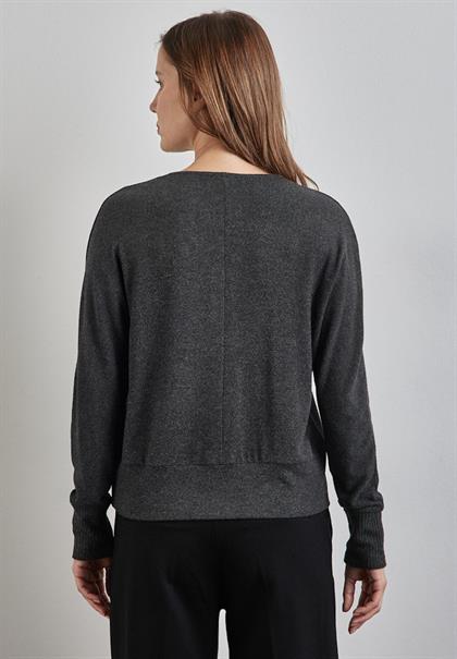 Shirt mit Glitzer-Details anthracite melange