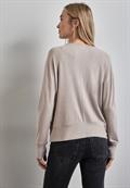 Shirt mit Glitzer-Details mocha beige mel.
