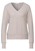Shirt mit Glitzer-Details mocha beige mel.