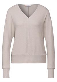 Shirt mit Glitzer-Details mocha beige mel.