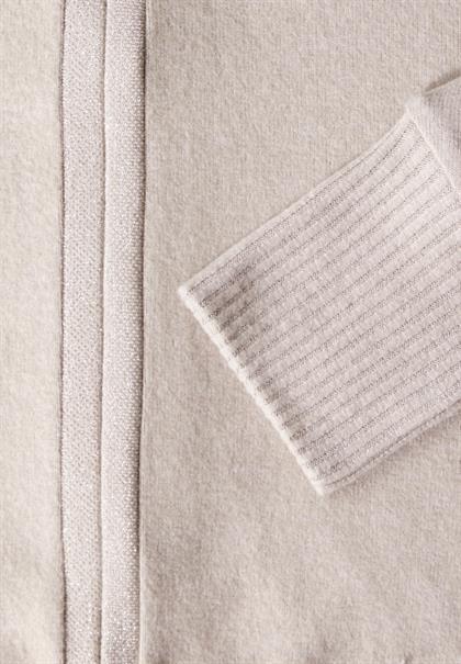 Shirt mit Glitzer-Details mocha beige mel.
