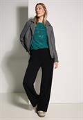 Shirt mit Glitzer-Motiv petrol green