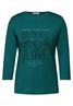 Shirt mit Glitzer-Motiv petrol green