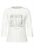 Shirt mit Glitzer-Motiv vanilla white