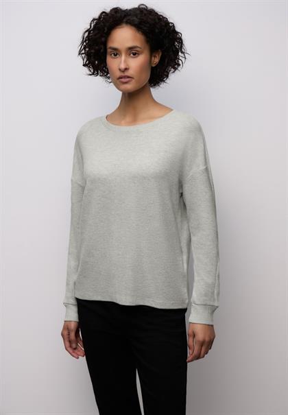 Shirt mit Glitzerdetails pelican grey mel.