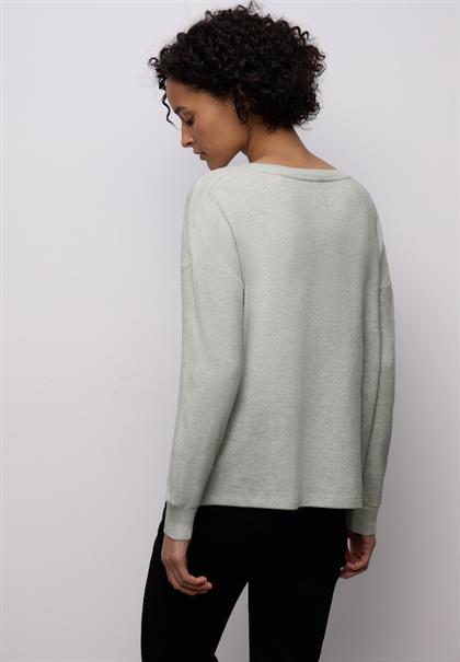 Shirt mit Glitzerdetails pelican grey mel.