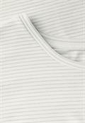 Shirt mit Glitzerstreifen off white