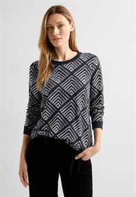 Shirt mit Grafikprint black