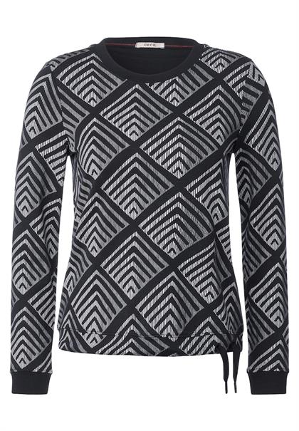 Shirt mit Grafikprint black