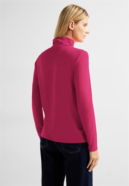 Shirt mit hohem Kragen cosy coral