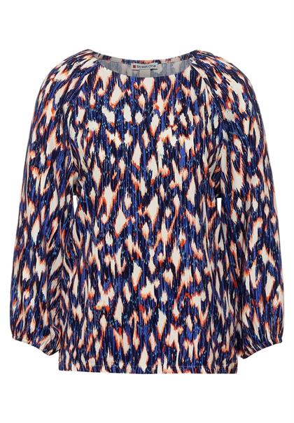 Shirt mit Ikat Print dark blue