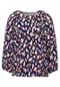 Shirt mit Ikat Print dark blue