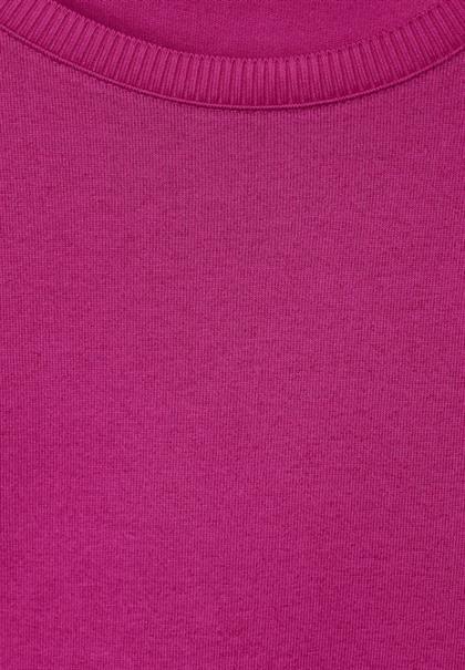 Shirt mit Knopfdetail bright cozy pink