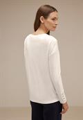 Shirt mit Knopfdetail lucid white