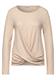 Shirt mit Knotendetail almond cream melange