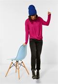 Shirt mit Knotendetail raspberry pink melange