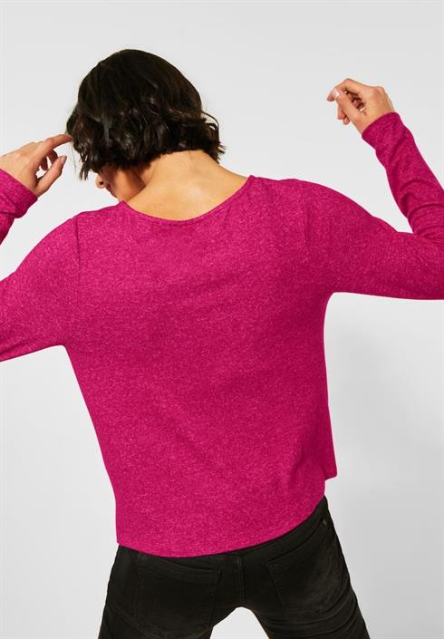 shirt-mit-knotendetail-raspberry-pink-melange