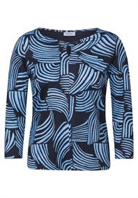 Shirt mit Knotendetail universal blue