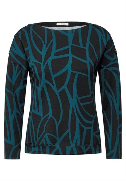 Shirt mit Knöpfen black