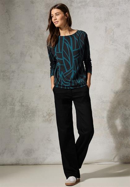 Shirt mit Knöpfen black