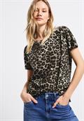 Shirt mit Leo-Muster black
