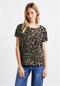 Shirt mit Leo-Muster black