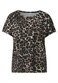 Shirt mit Leo-Muster black
