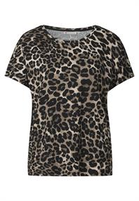 Shirt mit Leo-Muster black