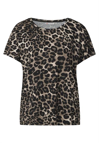 Shirt mit Leo-Muster black