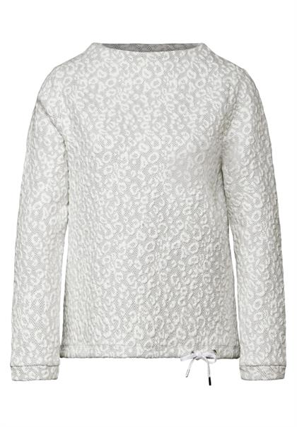 Shirt mit Leo-Muster echo grey