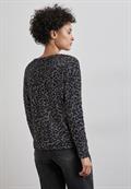 Shirt mit Leo-Muster gravel grey mel.