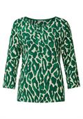 Shirt mit Leo Print dark brisk green