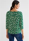 Shirt mit Leo Print dark brisk green
