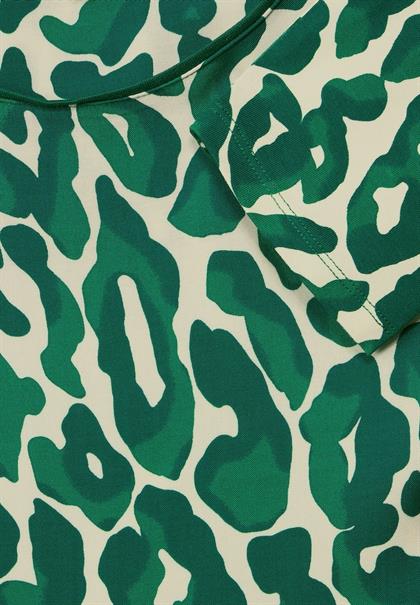 Shirt mit Leo Print dark brisk green