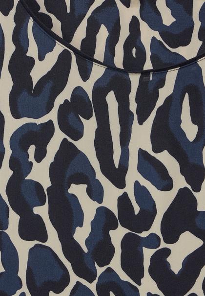 Shirt mit Leo Print deep blue