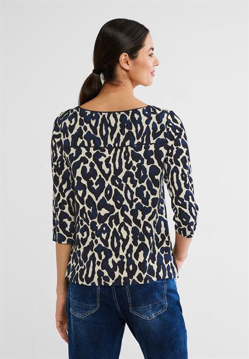 shirt-mit-leo-print-deep-blue