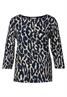 Shirt mit Leo Print deep blue