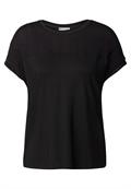 Shirt mit Lochmusterdetail black