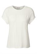 Shirt mit Lochmusterdetail off white