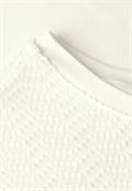 Shirt mit Lochmusterdetail off white