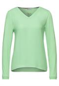Shirt mit Material-Mix frosted pistachio