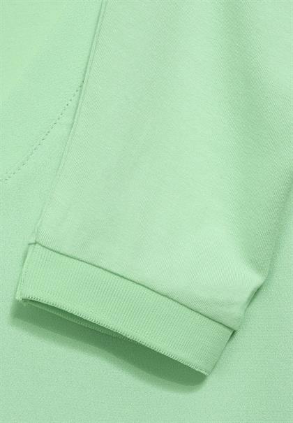 Shirt mit Material-Mix frosted pistachio