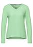 Shirt mit Material-Mix frosted pistachio