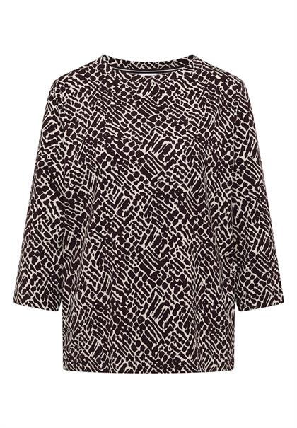 Shirt mit Minimal Print eggplant red