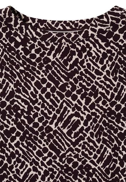 Shirt mit Minimal Print eggplant red