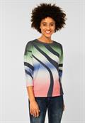 Shirt mit Multicolour Print novel green