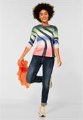 Shirt mit Multicolour Print novel green