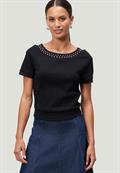 Shirt mit Nieten patch blacksilver