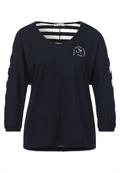 Shirt mit Partprint dark vintage blue